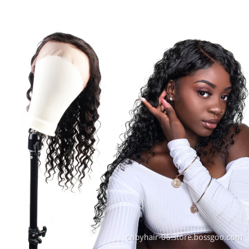 wholesale Jerry Curl full lace human hair wigs for black women 360 full lace wig virgin hair HD lace frontal wigs with baby hair